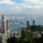 Hong Kong Harbor peak view