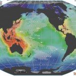 Parte del Mapa del censo de la  vida maritima realizado por National Geographic