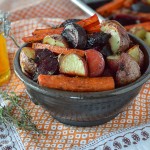 Roasted Vegetables with Honey & Herb Glaze okey