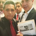 FOTO Vicepresidente Garcia Linera y Luis  Quiri Morales en NY