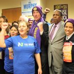 photo-phil-murhpy-with-32bj-workers-during-endorsement