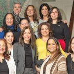 Foto Tammy Murphy y mujeres Latinas reunidas en Red Bank, NJ