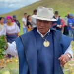 Un Mashi dirige la ceremonia del Nuevo Año Andino